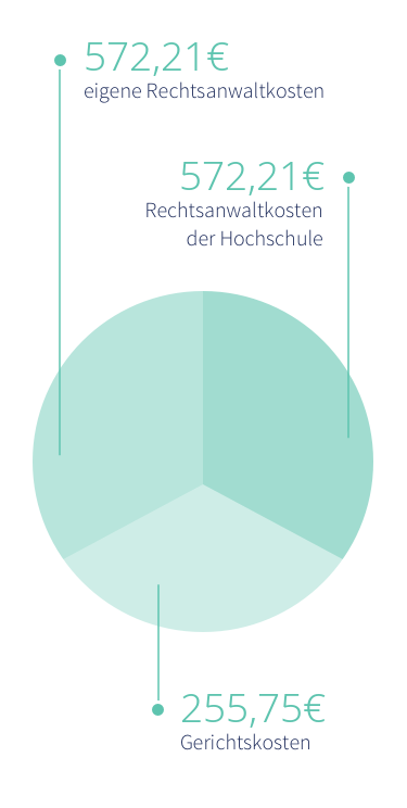 Kuchendiagramm Kostenstruktur Studienplatzklage